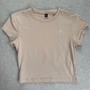 Oner Active Beige Cotton Baby T-Shirt